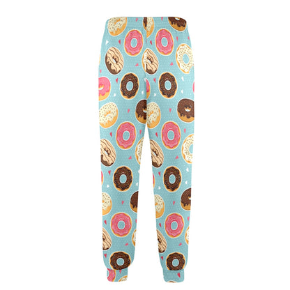 Donut Pattern Print Design DN04 Men's Casual Track Pants