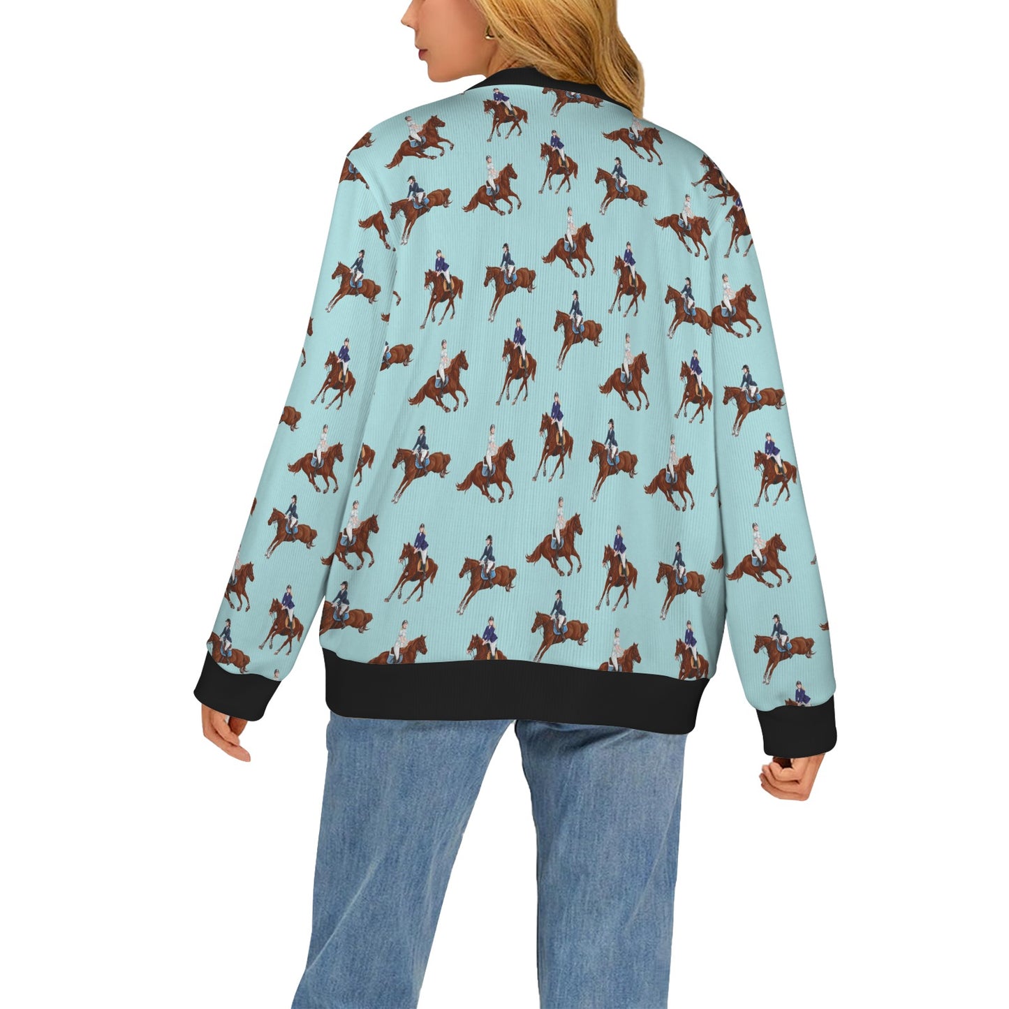 Equestrian Horse Riding Women's Cardigan