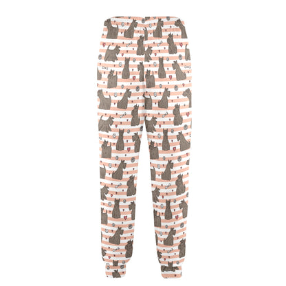 Scottish Terriers Print Design LKS3016 Men's Casual Track Pants