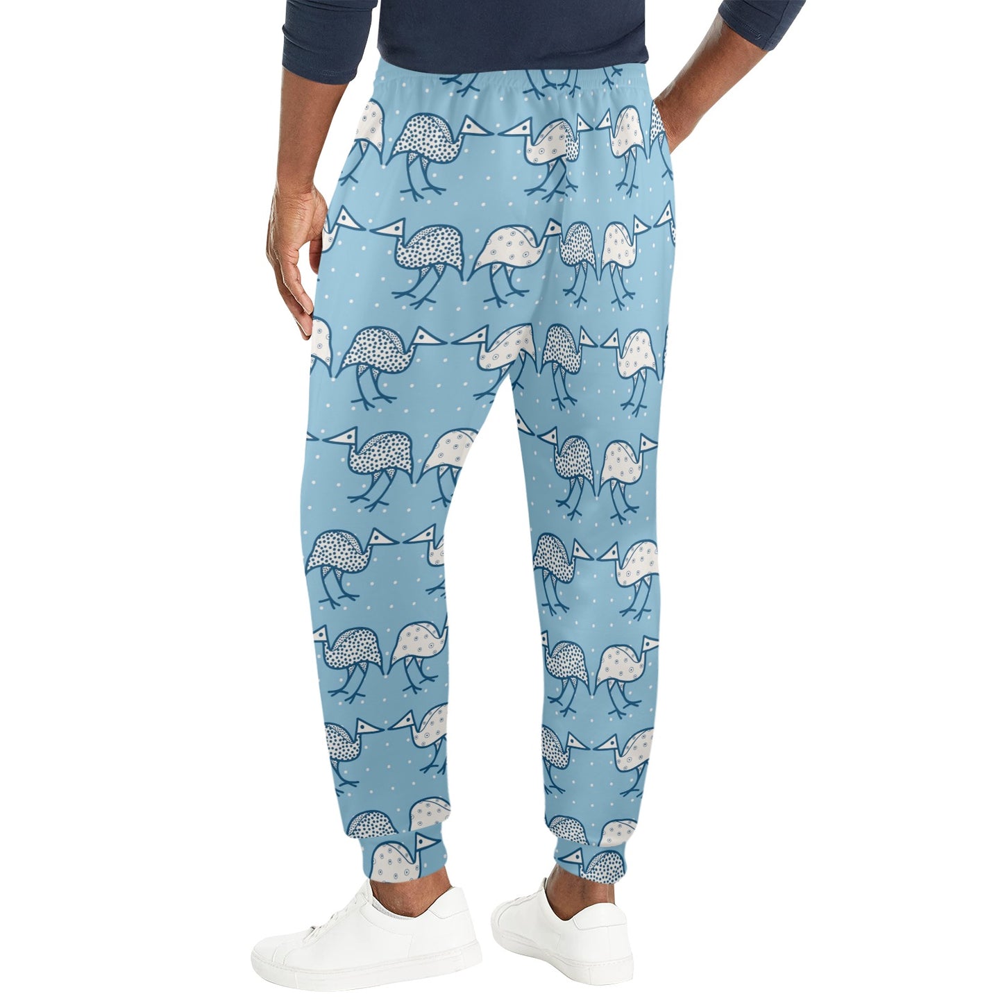 Emu Pattern Print Design 01 Men's Casual Track Pants