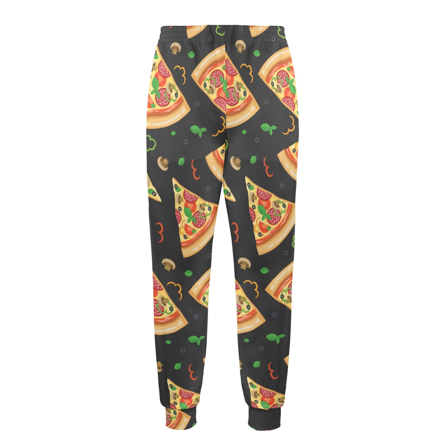 Pizza Pattern Print Design A02 Men's Casual Track Pants