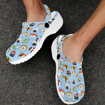 Sushi Cartoon Design Unisex Clogs Shoes