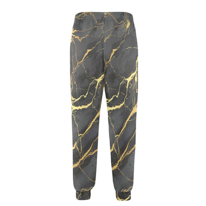 Marble Pattern Print Design 02 Men's Casual Track Pants