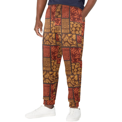 Hawaiian style Design Print Pattern JJ0331 Men's Casual Track Pants