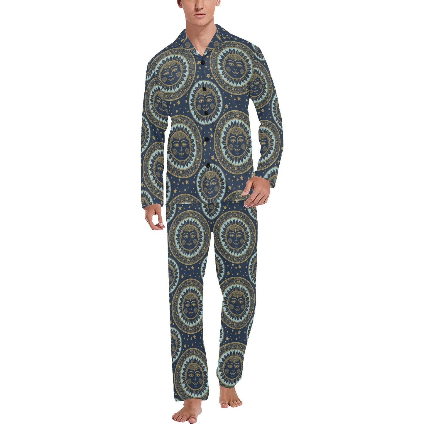 Boho Sun Dream Men's Long Pajama Set
