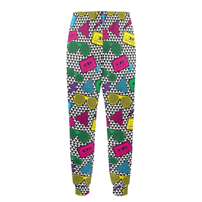 funky Design Print Pattern JJ0235 Men's Casual Track Pants