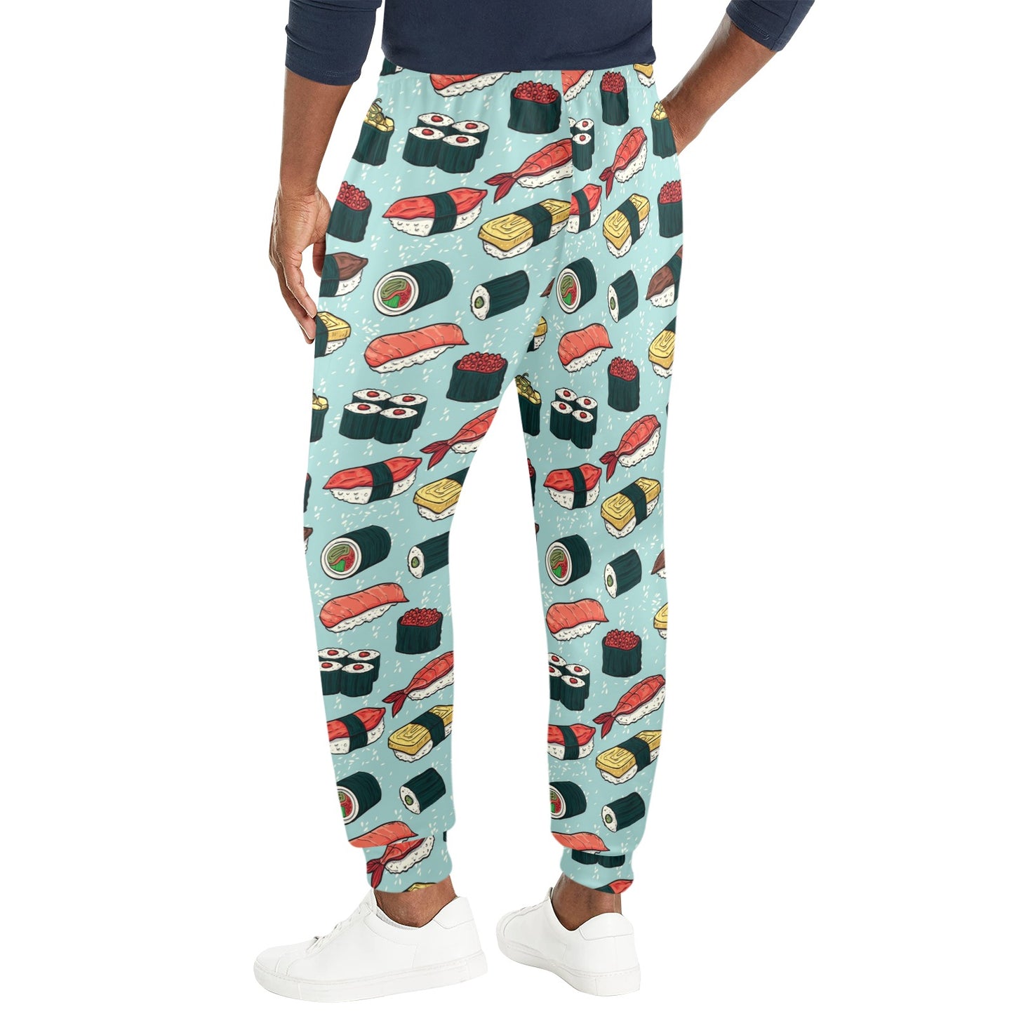 Sushi Pattern Design Men's Casual Track Pants