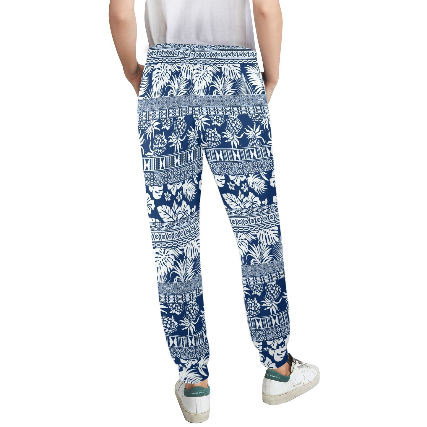 Hawaiian Themed Pattern Print Design H020 Women's Casual Track Pants