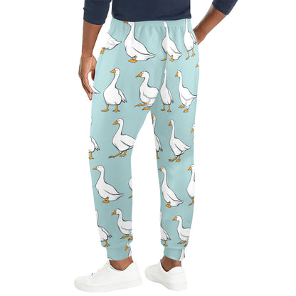 Goose Pattern Print Design 02 Men's Casual Track Pants