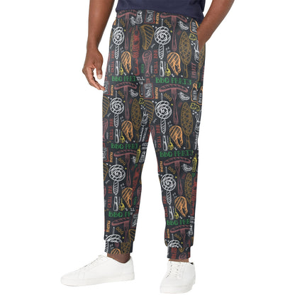 Barbecue Pattern Print Design 03 Men's Casual Track Pants
