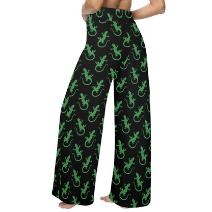 lizard Print Design LKS401 Women's Wide Leg Lounge Pants