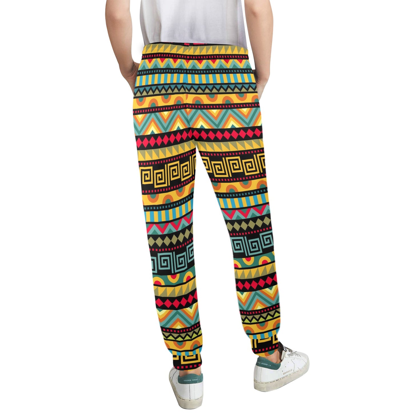 African Pattern Print Design 03 Women's Casual Track Pants