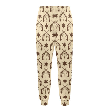 Western Cowboy Print Design LKS302 Men's Casual Track Pants