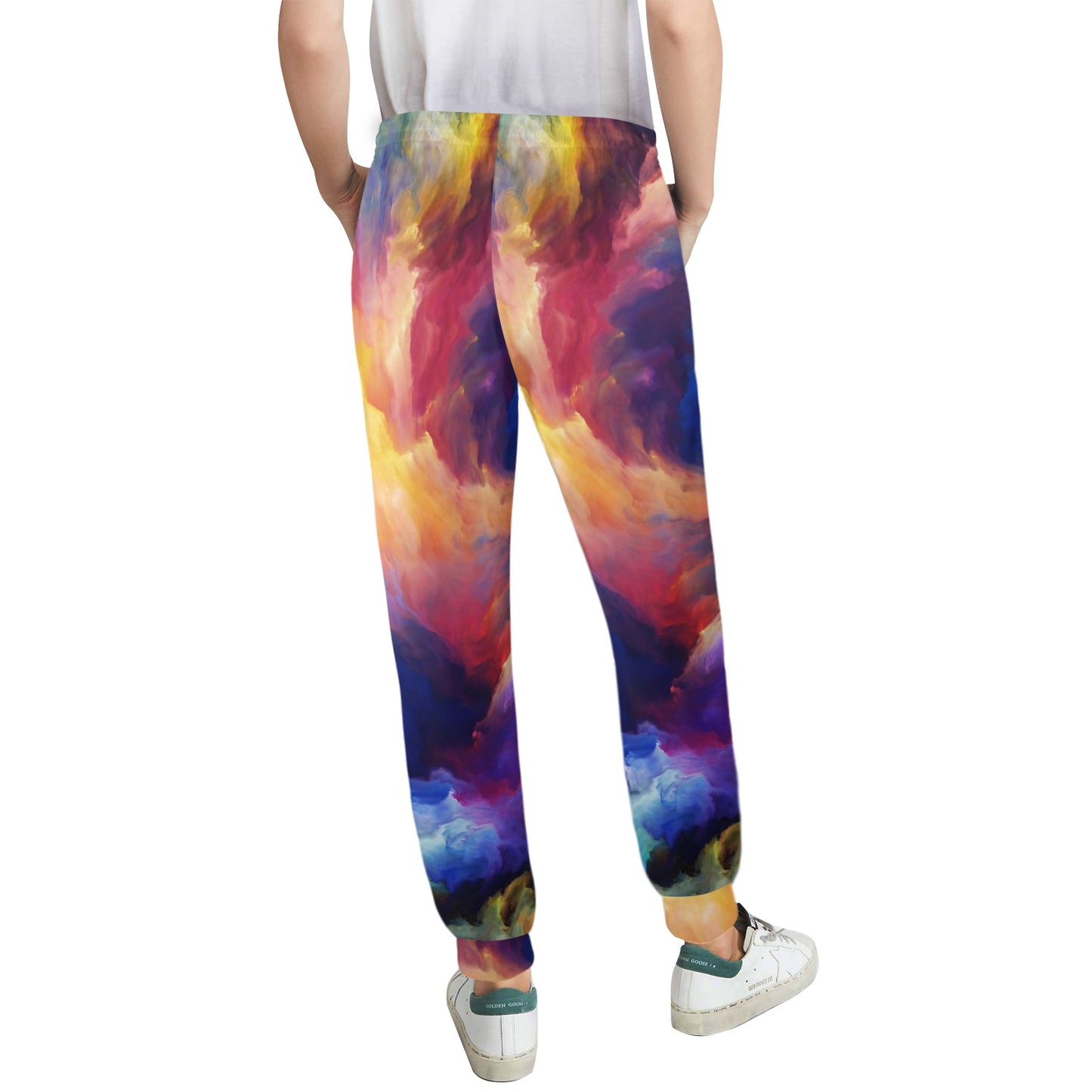 Vortex Twist Swirl Water Color Design Women's Casual Track Pants