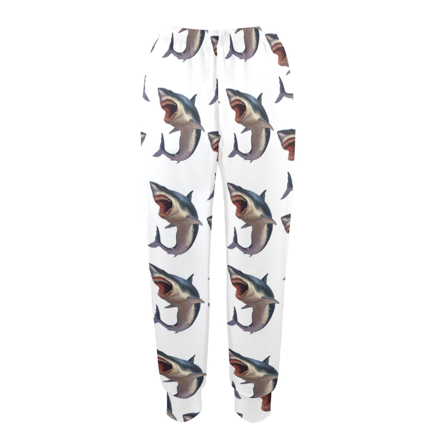 Great White Shark Pattern Print Design 03 Women's Casual Track Pants
