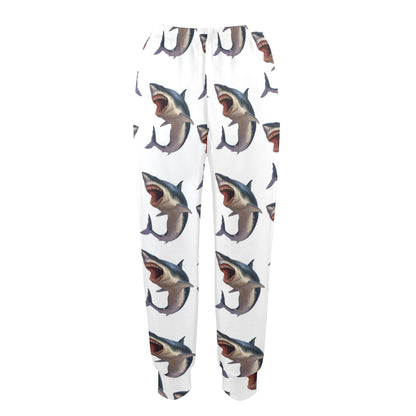 Great White Shark Pattern Print Design 03 Women's Casual Track Pants
