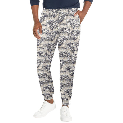 Owl Realistic Themed Design Print Men's Casual Track Pants