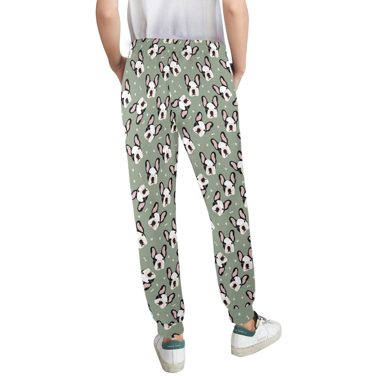 Boston Terrier Pattern Print Design 05 Women's Casual Track Pants
