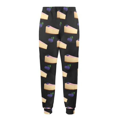 Cheesecake blueberry Pattern Print Design CK01 Men's Casual Track Pants
