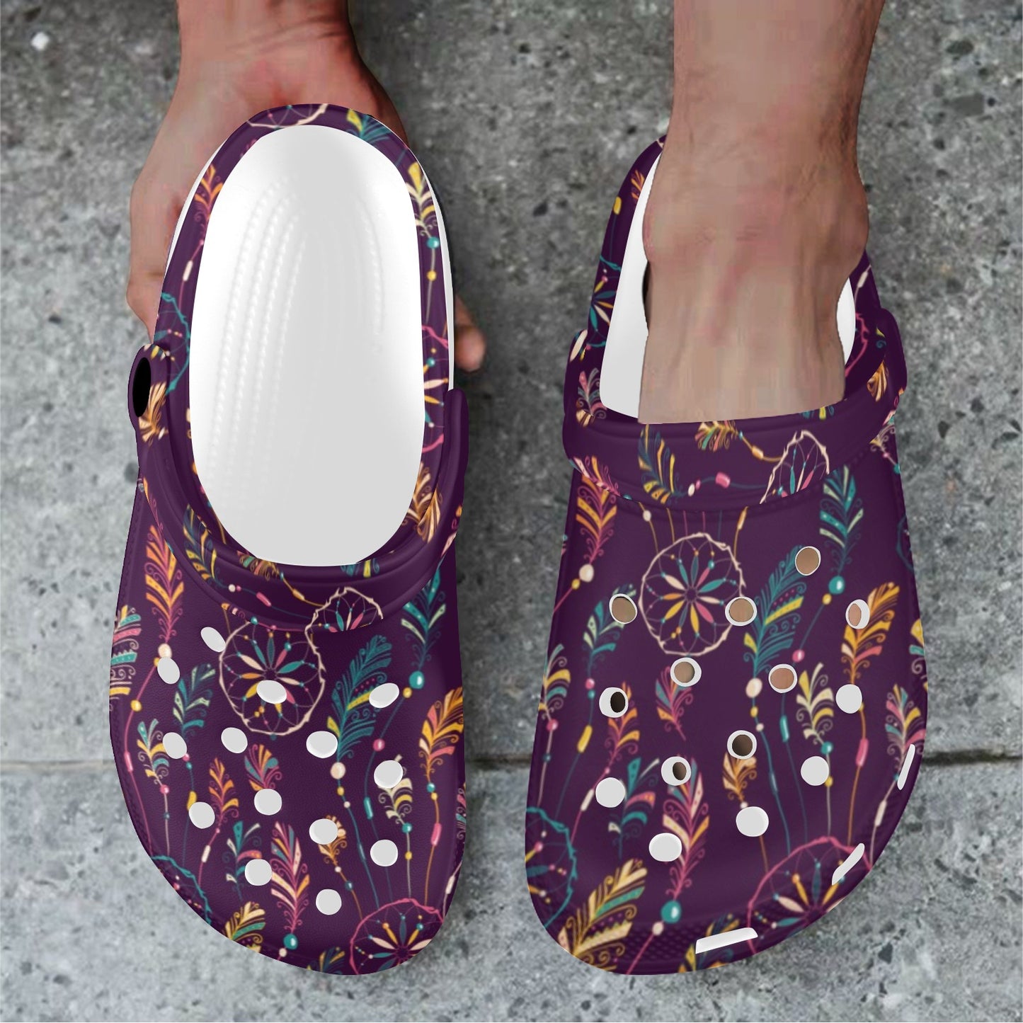 Dream Catcher Boho Design Unisex Clogs Shoes