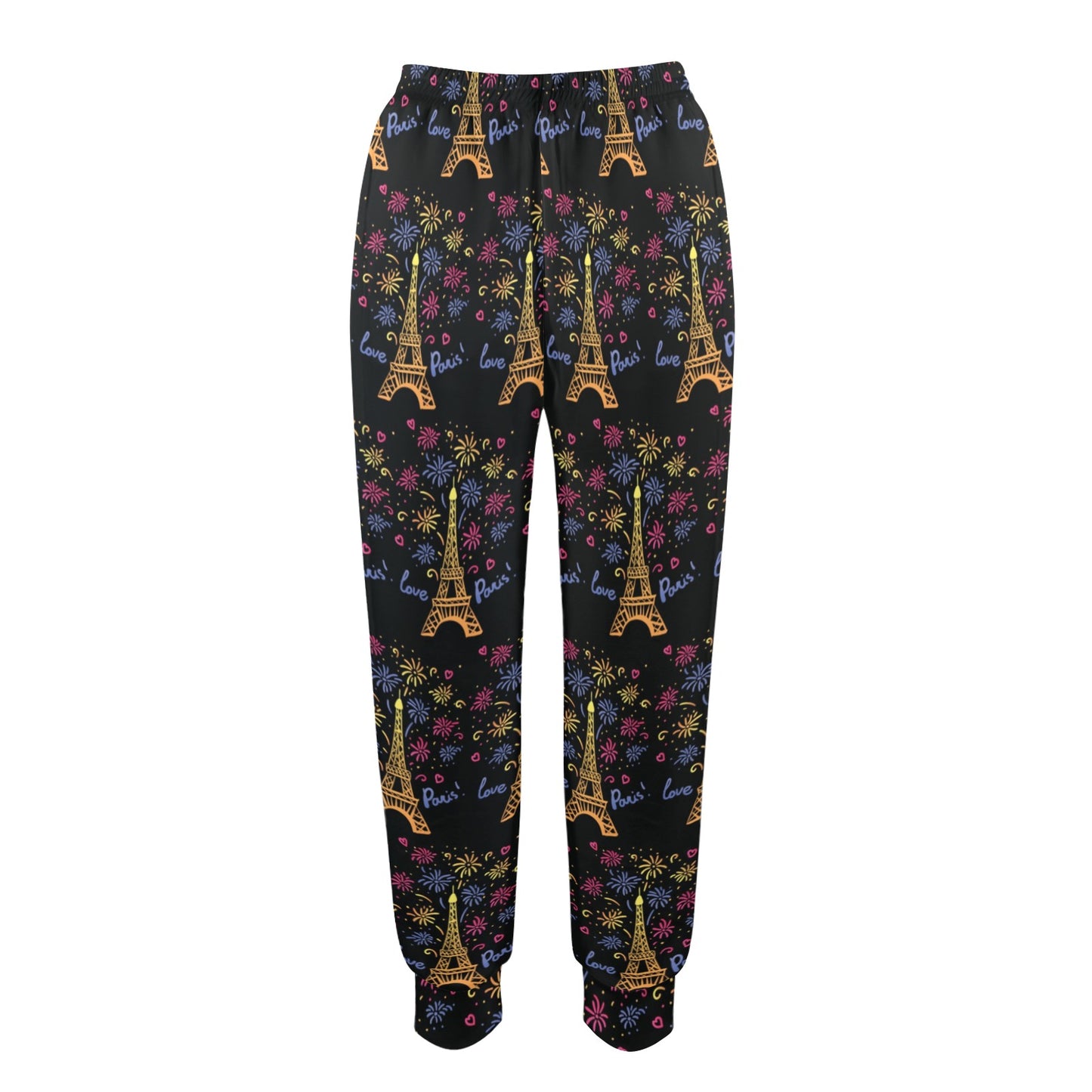 eiffel tower love Design Print Pattern JJ0181 Women's Casual Track Pants