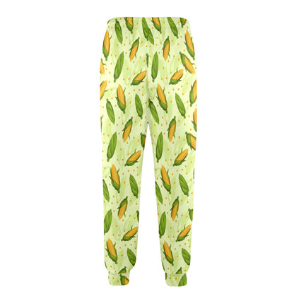 Agricultural Fresh Corn cob Print Pattern Men's Casual Track Pants