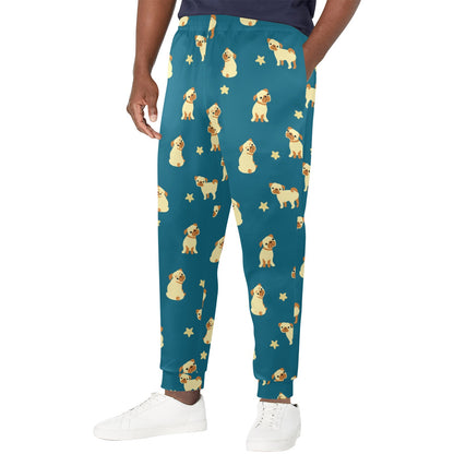 Pug Pattern Print Design A06 Men's Casual Track Pants