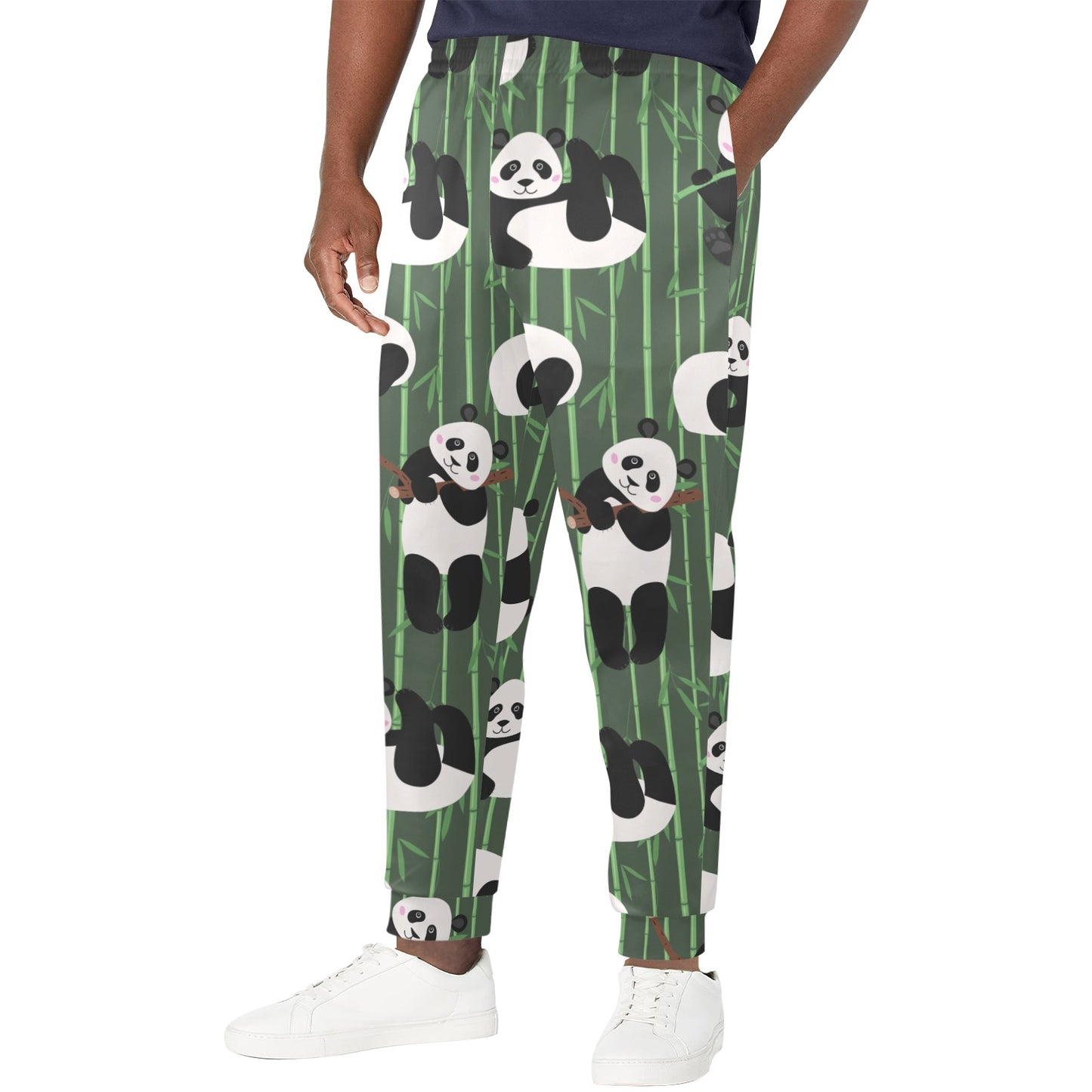 Panda Pattern Print Design A04 Men's Casual Track Pants