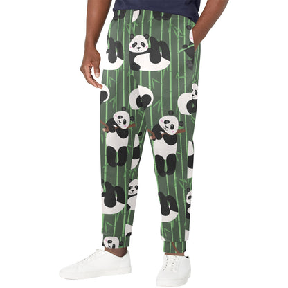 Panda Pattern Print Design A04 Men's Casual Track Pants