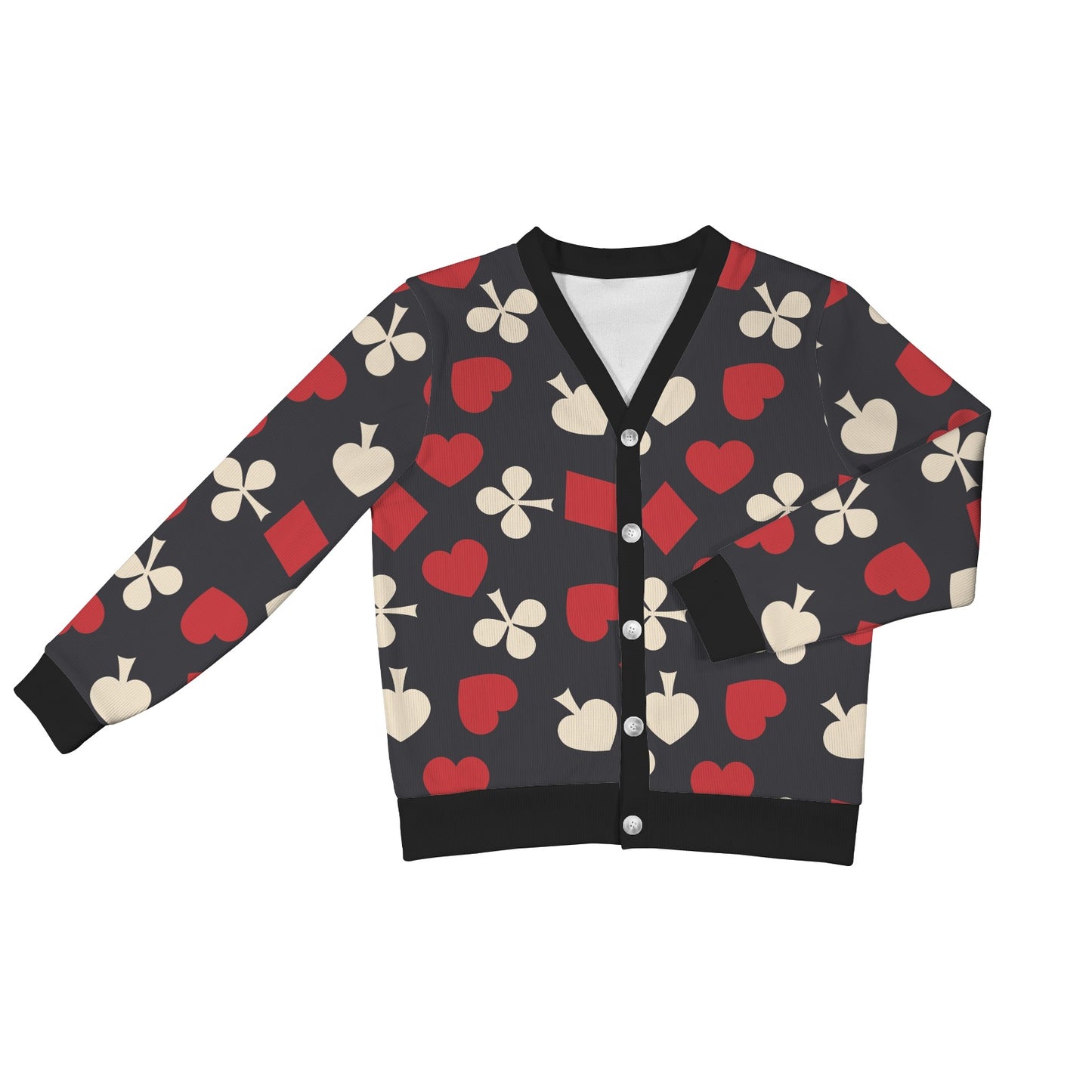 Poker Cards Pattern Print Design A02 Women's Cardigan