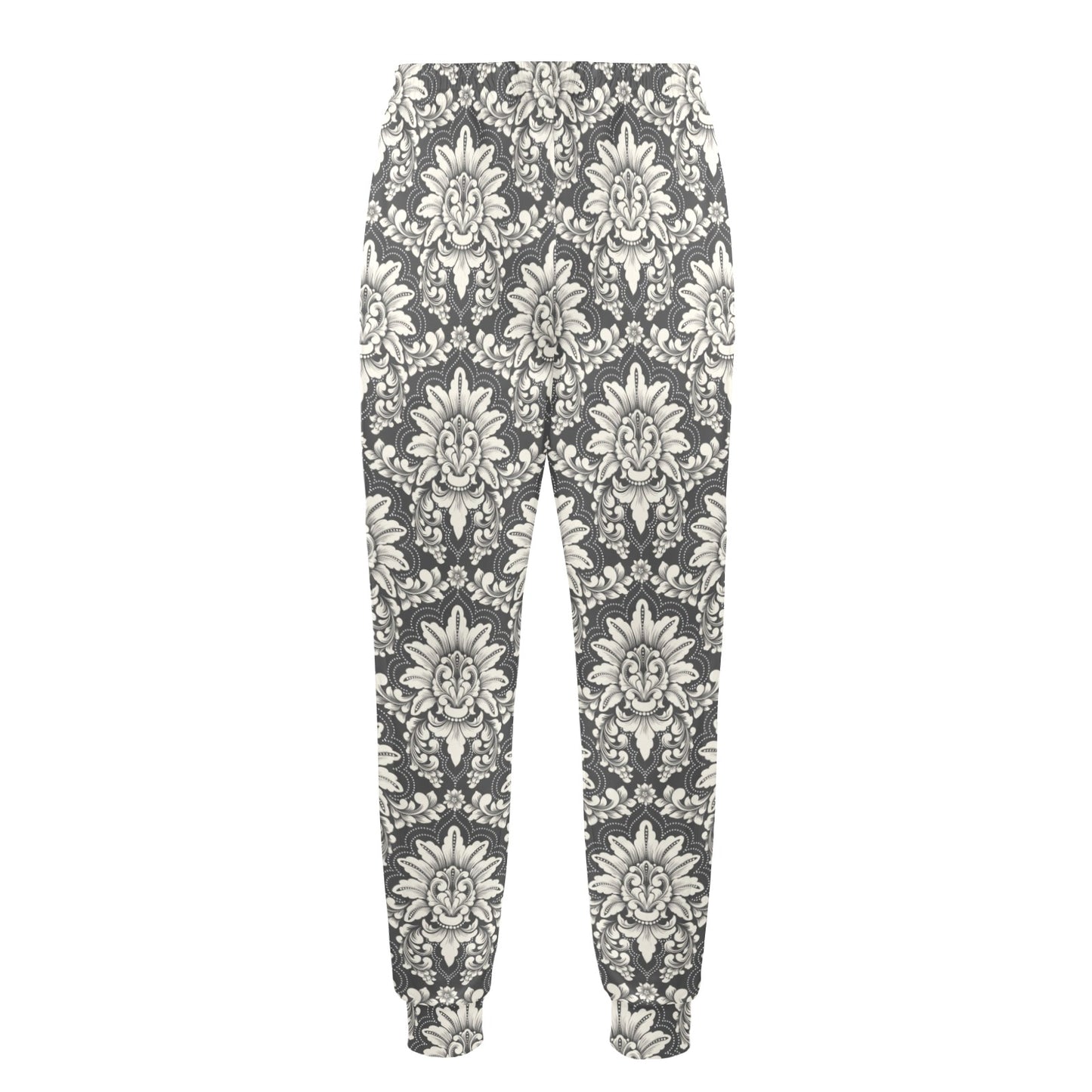Damask Elegant Print Pattern Men's Casual Track Pants