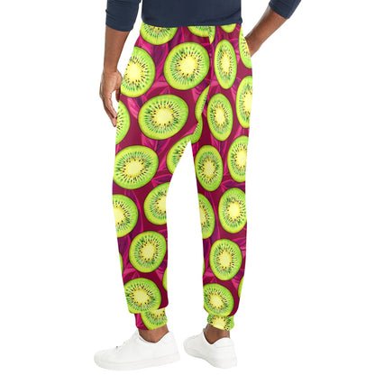 Kiwi Pattern Print Design KW05 Men's Casual Track Pants