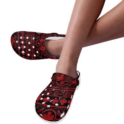 Native American Eagle Themed Print Unisex Clogs Shoes