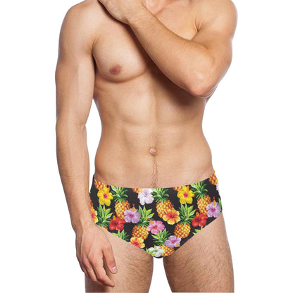 Pineapple Hibiscus Men's Swimming Briefs
