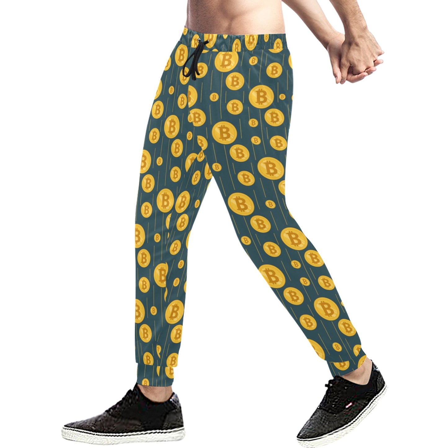 Bitcoin Pattern Print Design 01 Men's Sweatpants