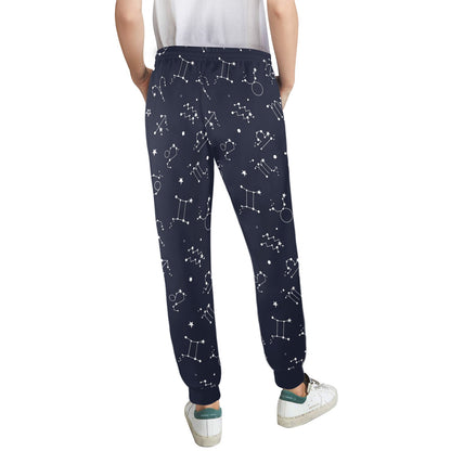Constellation Pattern Print Design 05 Women's Casual Track Pants