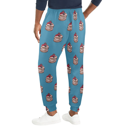 Pancake Pattern Print Design A03 Men's Casual Track Pants