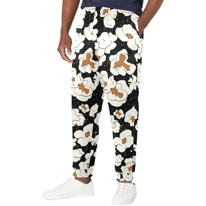Popcorn Pattern Print Design A02 Men's Casual Track Pants