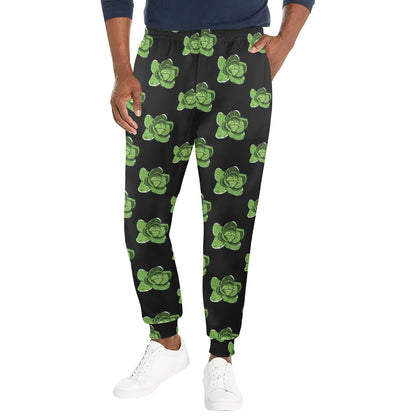 Cabbage Pattern Print Design 03 Men's Casual Track Pants