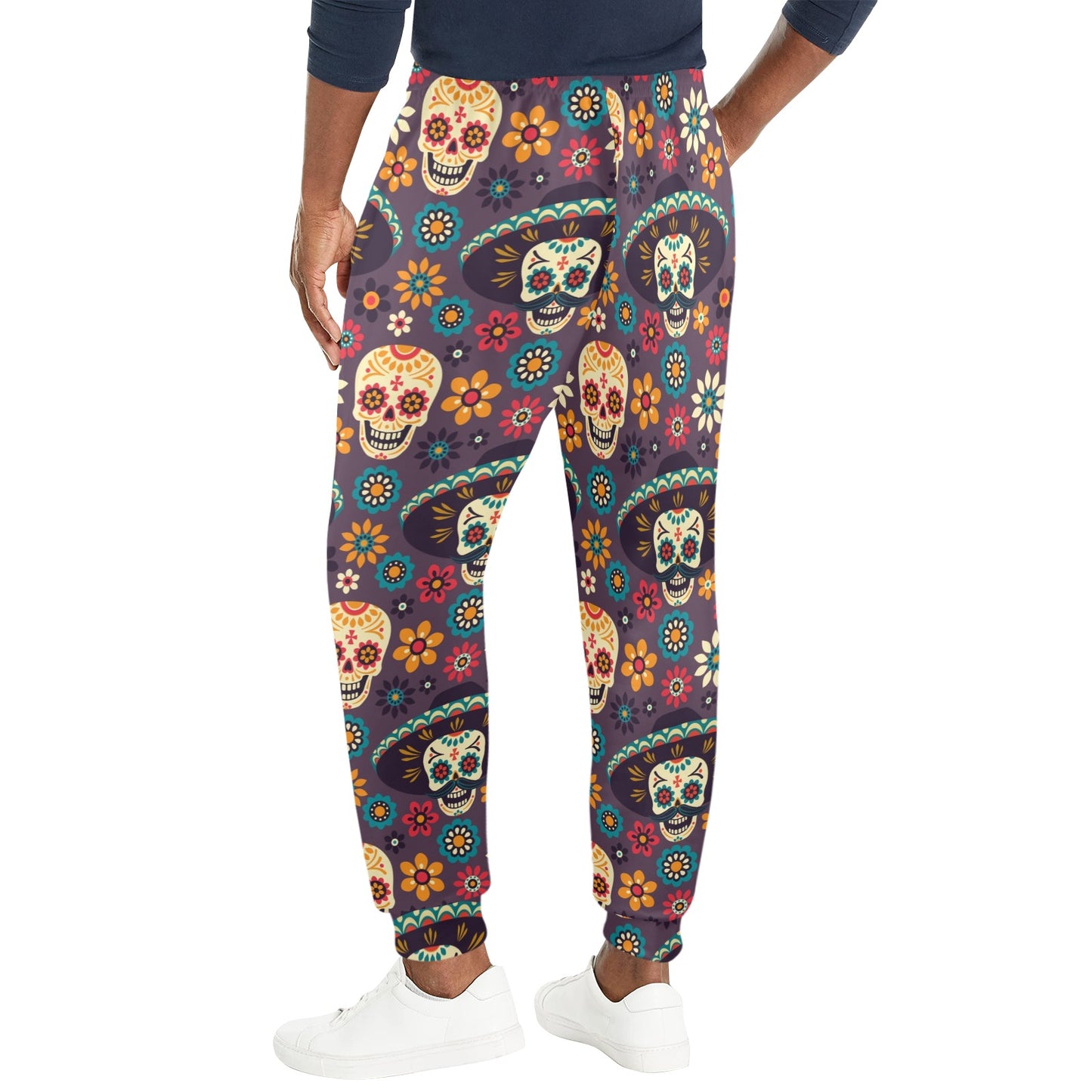 sugar skull Maxican Pattern Men's Casual Track Pants