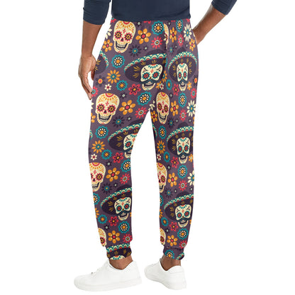 sugar skull Maxican Pattern Men's Casual Track Pants