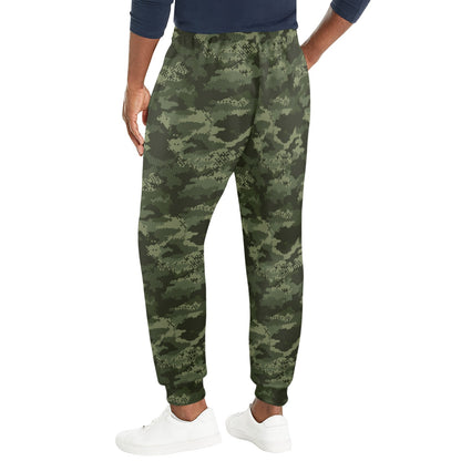 Army Camouflage Pattern Print Design 02 Men's Casual Track Pants