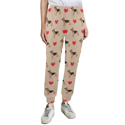 German Shepherd Design Print Pattern JJ0257 Women's Casual Track Pants