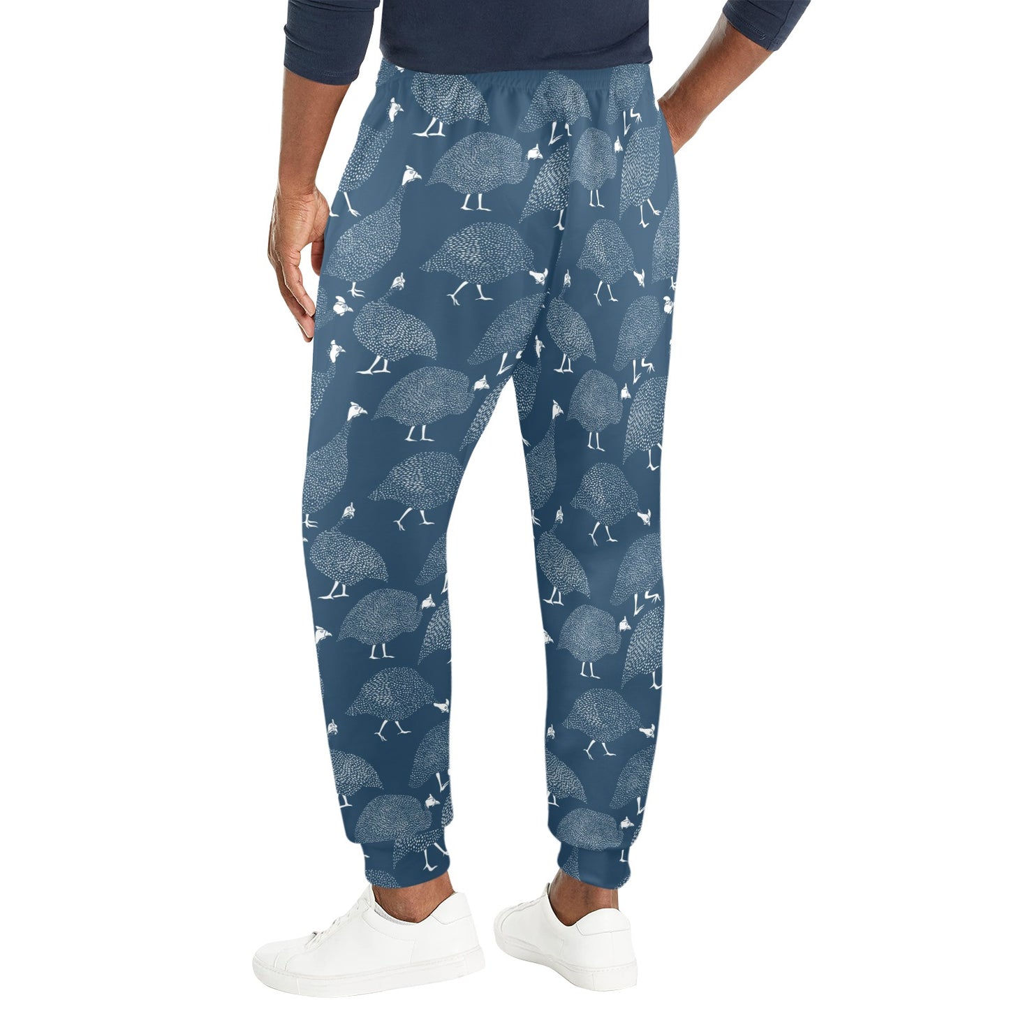 Guinea Fowl Print Design LKS401 Men's Casual Track Pants