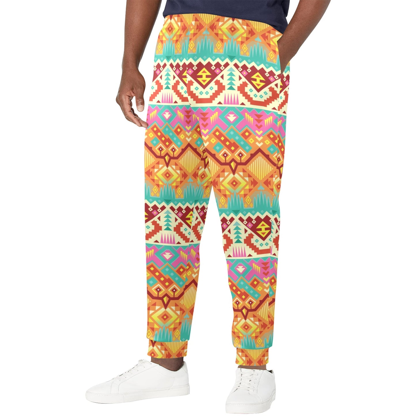 Aztec Pattern Print Design 03 Men's Casual Track Pants