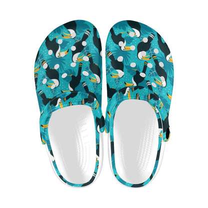 Toucan Parrot Pattern Print Unisex Clogs Shoes