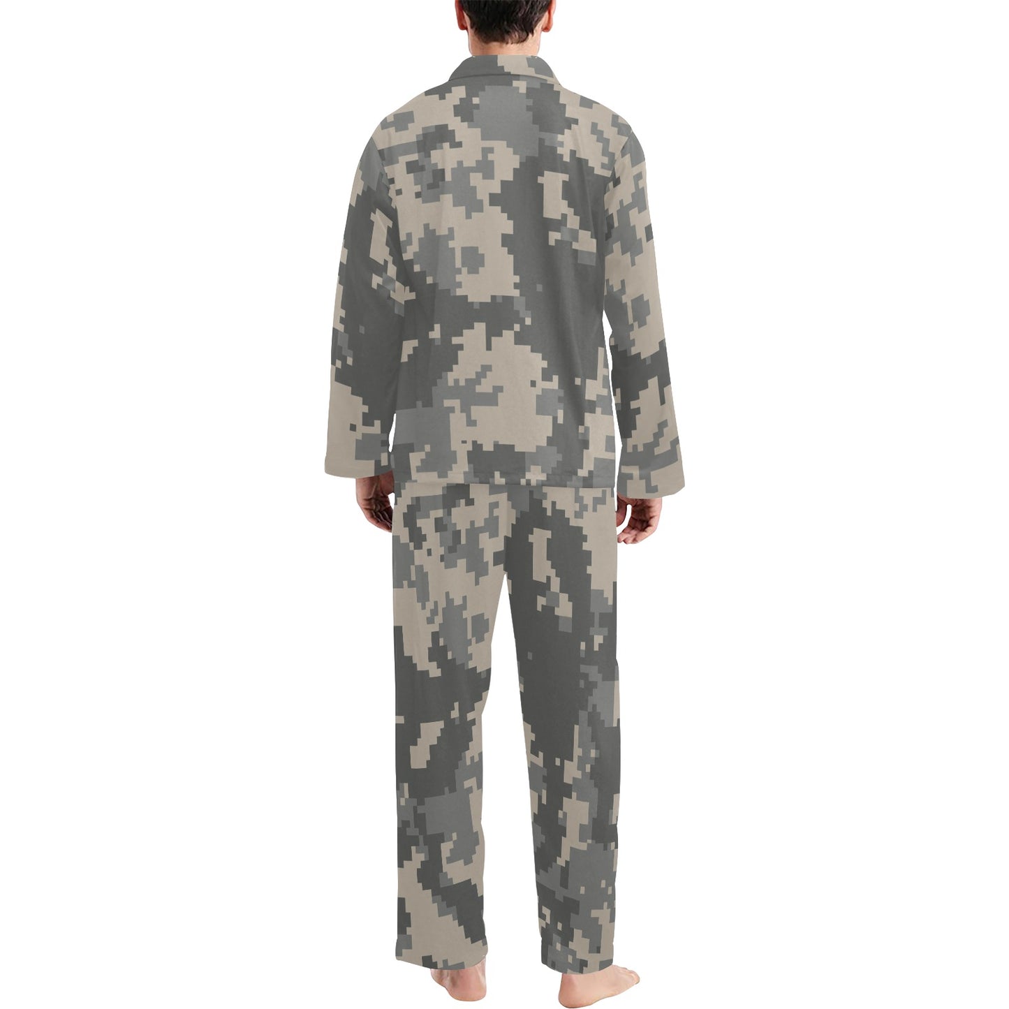ACU Digital Camouflage Men's Long Pajama Set