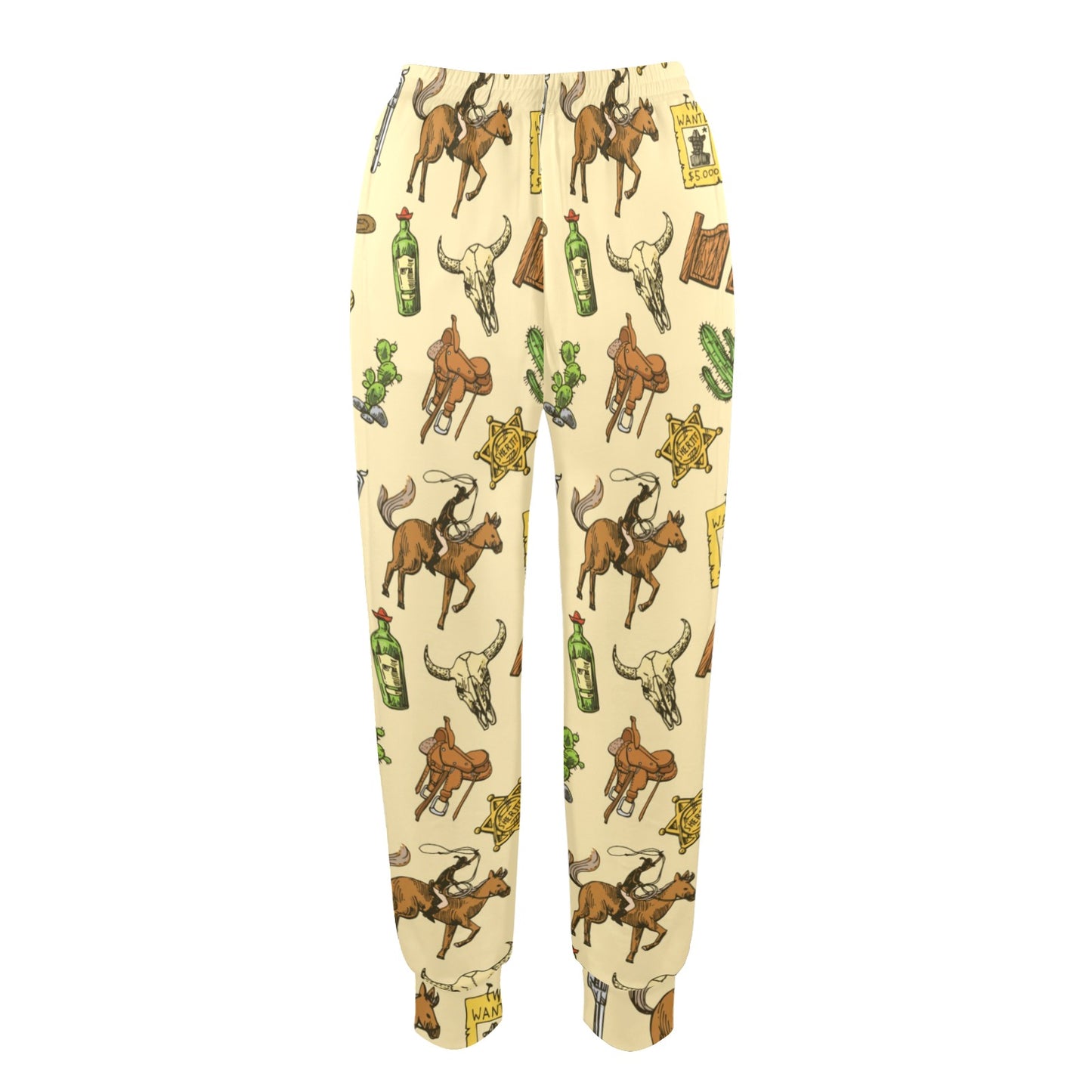 Cowboy Pattern Print Design 04 Women's Casual Track Pants