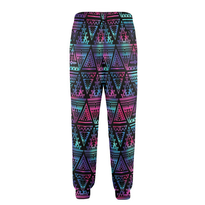 Tribal aztec Dark Multicolor Men's Casual Track Pants