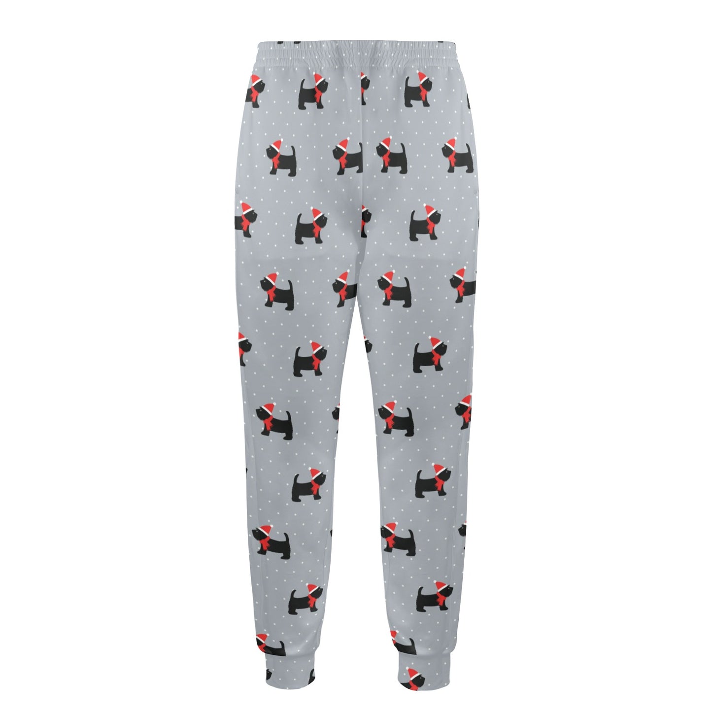 Scottish Christmas Themed Terriers Print Design LKS3018 Men's Casual Track Pants